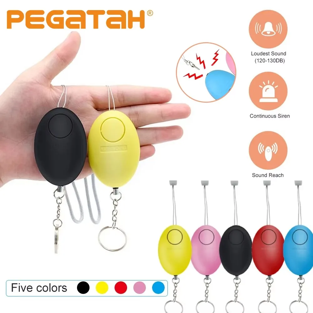 Personal Alarm Keychain - Alarme sonore de sécurité 120 dB,
