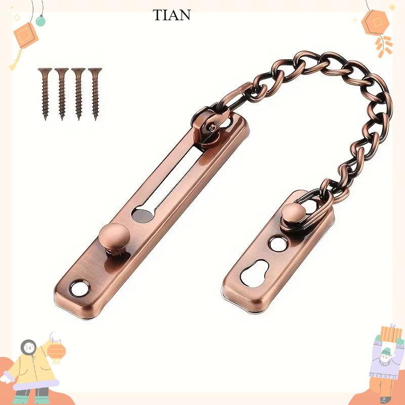 Security Chain Door - Clés en acier inoxydable, résistantes aux
