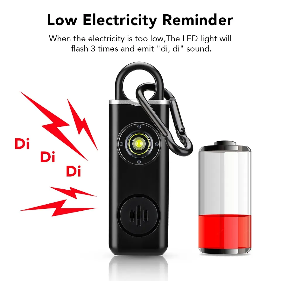 130dB alarme d'auto-défense tr - Personal Alarm Keychain avis et prix